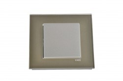 Viko/Novella Glass Dore Switch Single Button - 1