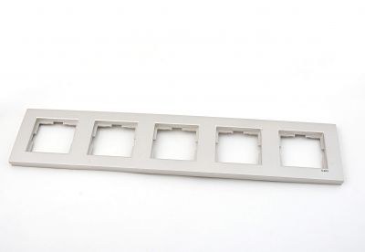 Viko Novella Glass Metallic White 5-piece Horizontal - 1