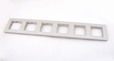 Viko Novella Glass Metallic White 6-piece Horizontal - 1