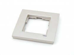 Viko Novella Glass Metallic White Single-piece Horizontal - Viko