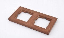 Viko Novella Glass 2-piece Horizontal Walnut-Colored - Viko