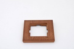 Viko Novella Glass Single-piece Horizontal Walnut-Colored - Viko