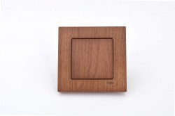 Viko/Novella Walnut Switch Single Button - 1