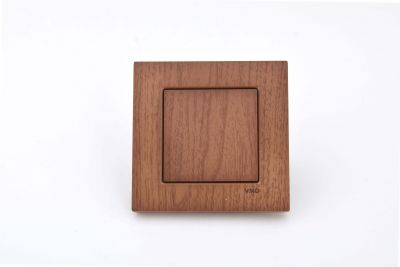 Viko/Novella Walnut Switch Single Button - 1