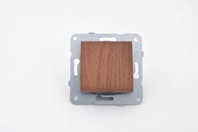 Viko/Novella Walnut Switch Single Button - 2