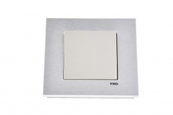 Viko/Novella Glass White Switch Single Button - 1