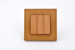 Viko-Novella Kayın 3-lü Anahtar-92615268 - Viko