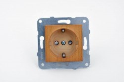 Viko-Novella Kayın Topraklı Priz-92615208 - Viko