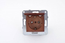 Viko-Novella Kiraz Kapaklı Topraklı Çocuk Korumalı Priz-92615012 - Viko