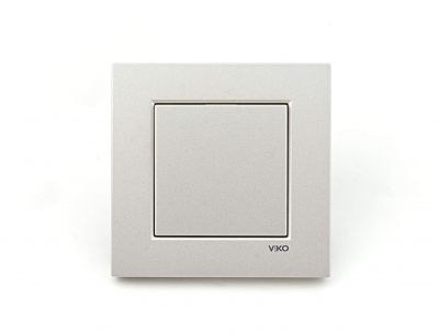 Viko-Novella Metalik Beyaz Anahtar-92605601 - 1