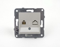 Viko-Novella Metalik Beyaz Cat6 Data Prizi-92656102 - Viko