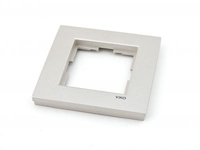 Viko-Novella Metalik Beyaz Tekli Çerçeve-92190661 - 1