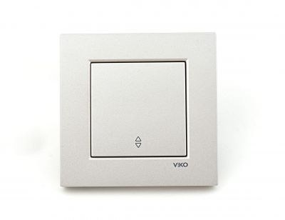 Viko-Novella Metalik Beyaz Vavien-92605604 - 1