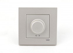 Viko/Novella Metallic White 1000W RL Rotary Dimmer - 1