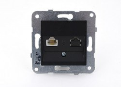 Viko-Novella Siyah Cat3 Telefon Prizi-92605513 - Viko