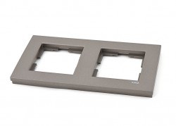 Viko Novella Anthracite 2 horizontal frame 921906 32 - Viko