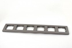 Viko Novella Anthracite 6 horizontal frame 921906 36 - Viko