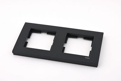 Viko Novella Thermoplastic Black 2-piece Horizontal Frame - 1