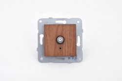 Viko/Novella Walnut Satellite Socket F Connector - 2