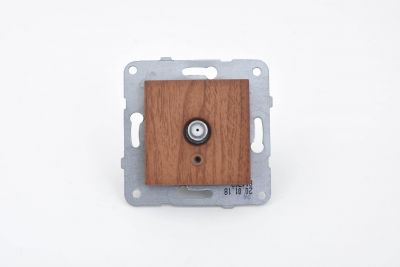 Viko/Novella Walnut Satellite Socket F Connector - 2