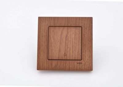 Viko/Novella Walnut Switch Single Button - 1