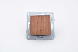 Viko/Novella Walnut Switch Single Button - 2