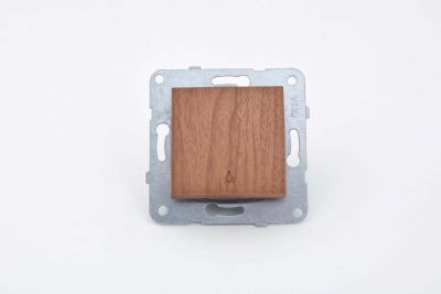 Viko/Novella Walnut Switch Single Button - 2