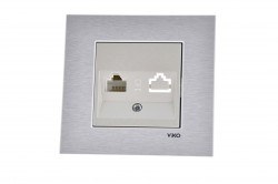 Viko/Novella White Cat6 Data Plug - 1