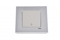 Viko/Novella White Switch Single Button - 1
