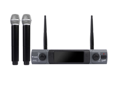 Westa WM-202H Profesyonel 2 Kanal UHF Kablosuz Çift El Mikrofon Seti - 1