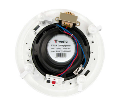 Westa WS-510 2 Yollu 20W Trafolu Alçıpan Tavan Hoparlörü — Zengin Müzik Kalitesi - 2